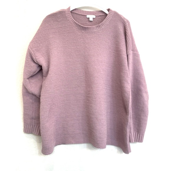 J. Jill Sweaters - J.Jill Sweater Medium Super Soft Stretchy Light Pink Knit Pullover Cozy Winter